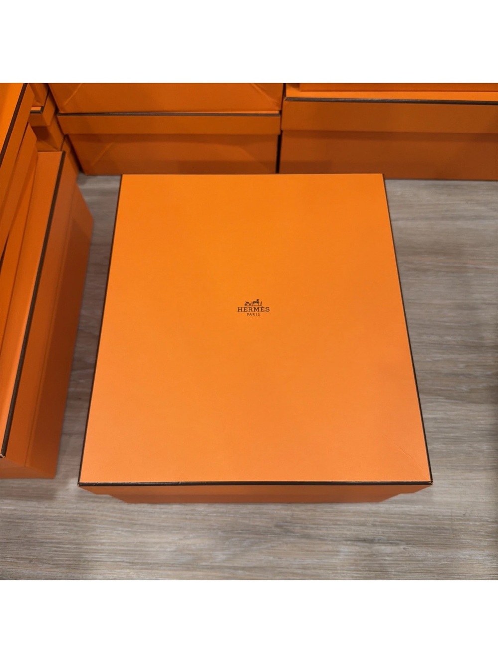 Hermes Orange Empty Gift Box Birkin 25